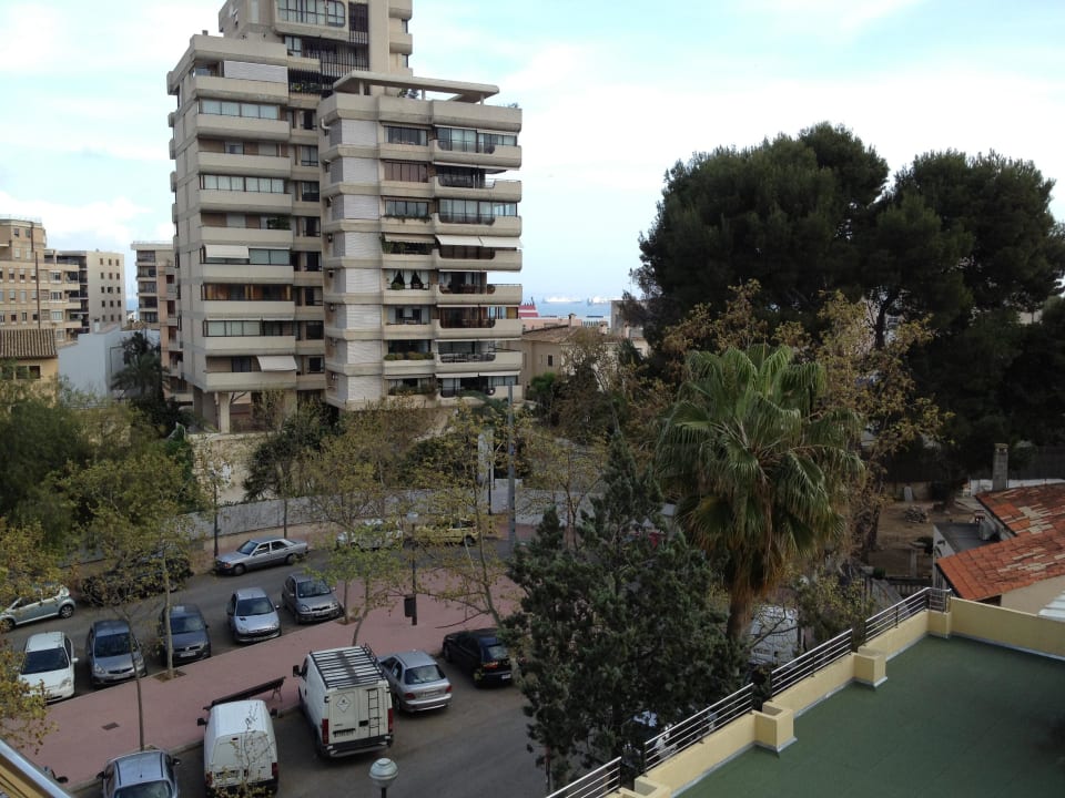 Parkplatzaussicht Hotel Isla Mallorca & Spa