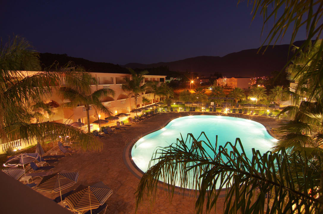 Zimmerausblick am Abend Hotel Zante Village