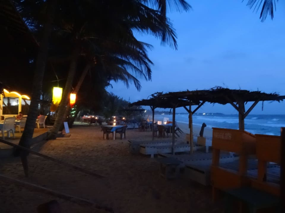 Blick von der Terrasse Neelas Beach Guest House