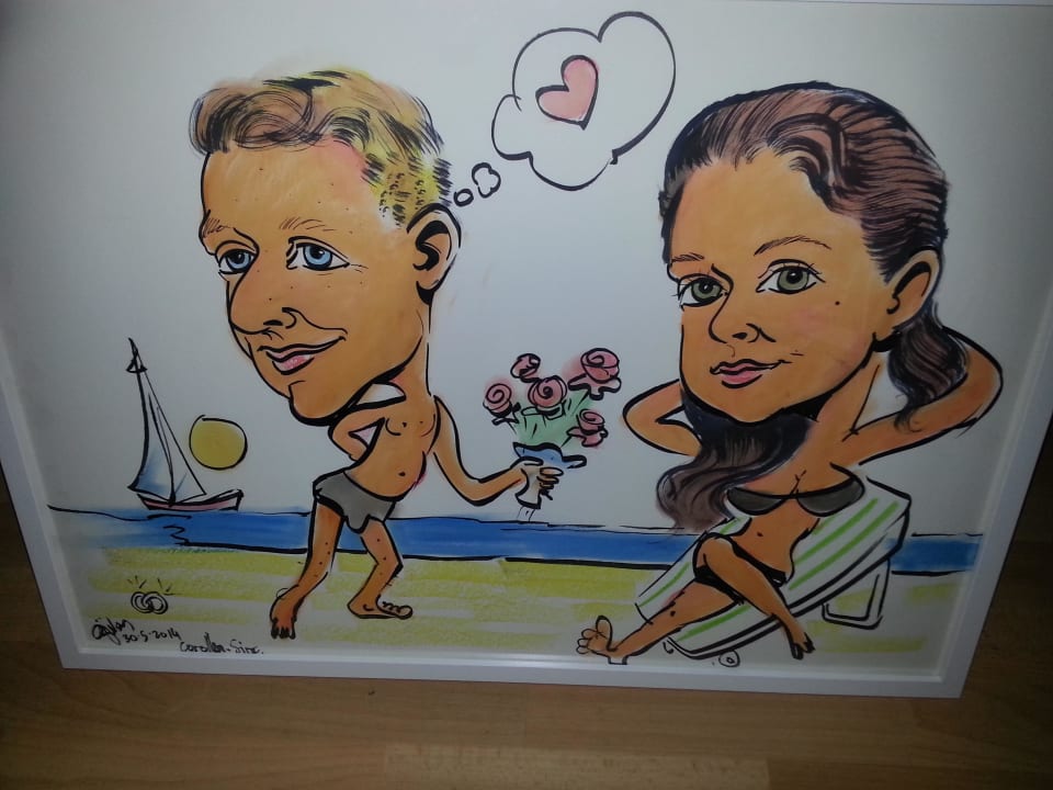  Karikatur vom Zeichner aus der Lobby  Seaden Corolla Hotel