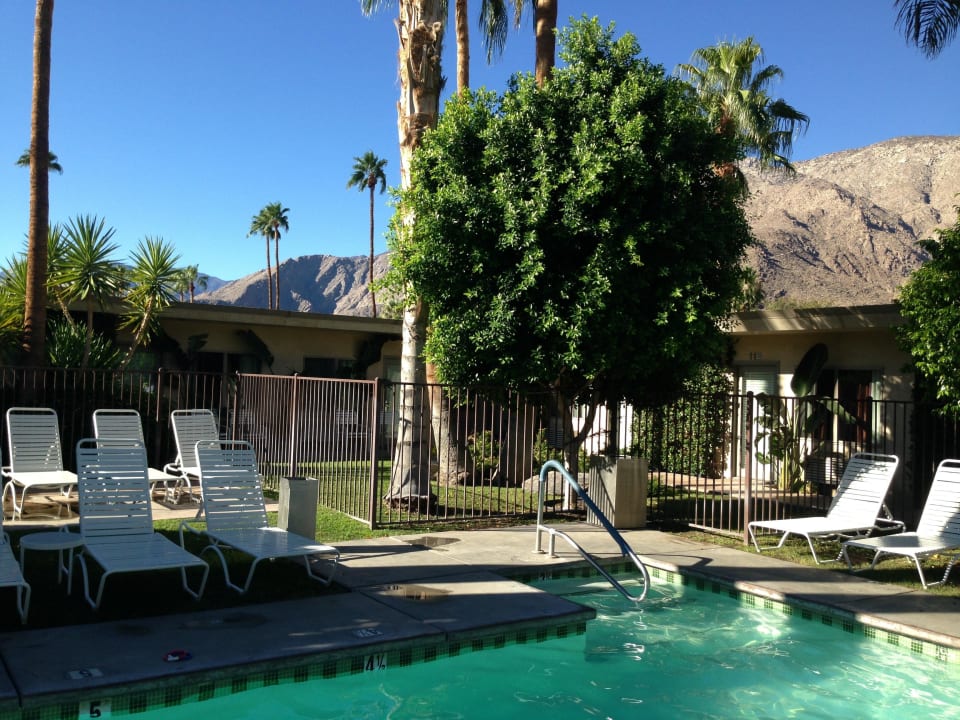 Hotelpool mit toller Aussicht auf die Berge Hotel 7 Springs Inn & Suites