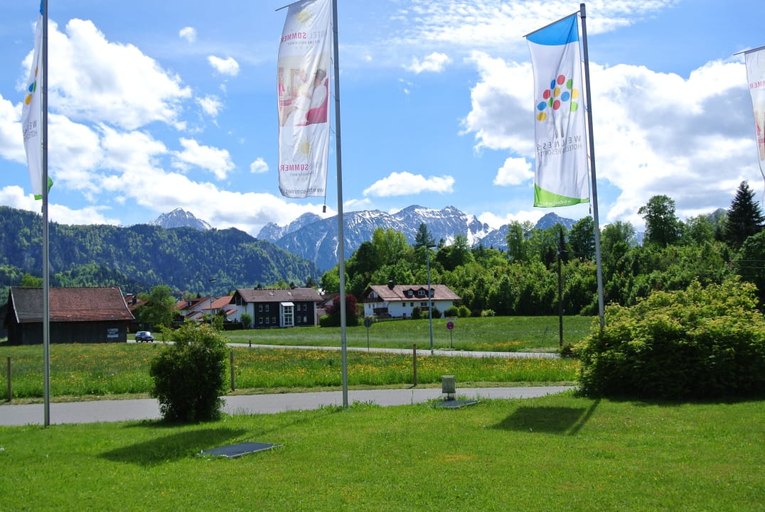 Blick von der Terrasse Hotel Sommer