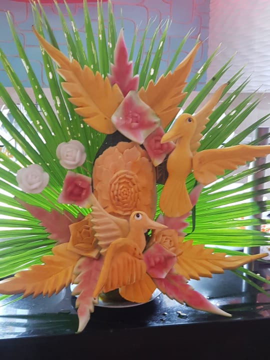 Deko aus Melonen Grand Palladium Select Bávaro Resort & Spa