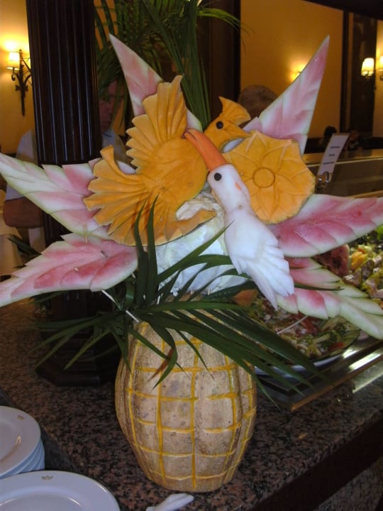 Deko beim Büffet Hotel Riu Bambu