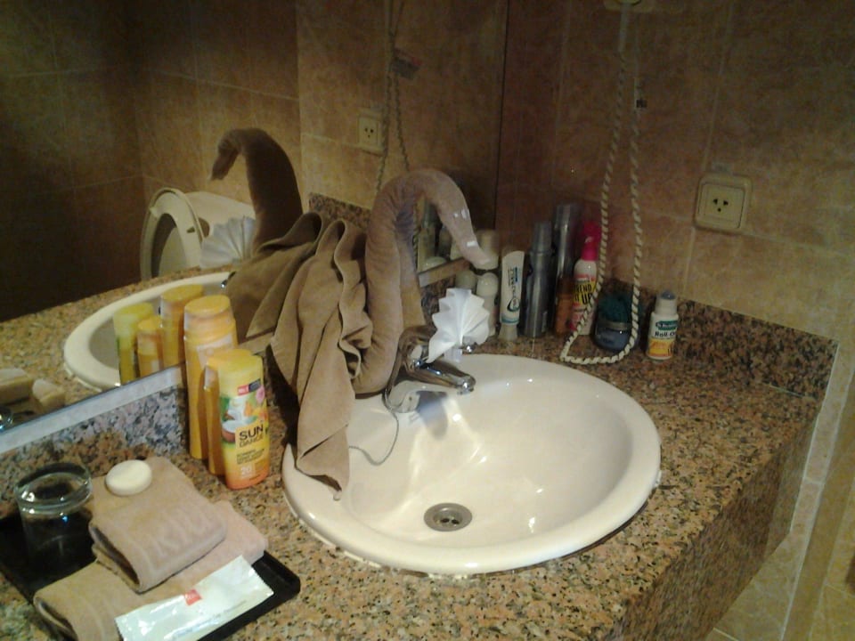 Handtuchkunst im Bad Hotel Riu Negril