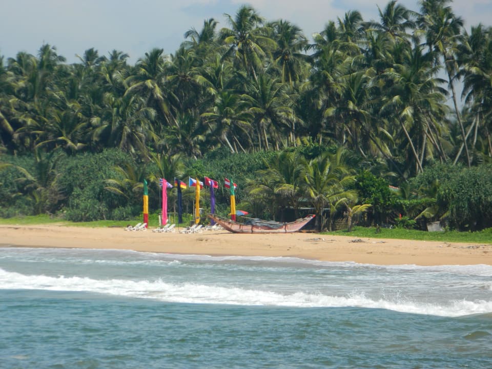Die Strandbar vom Saman Villas aus Hotel Bentota Village