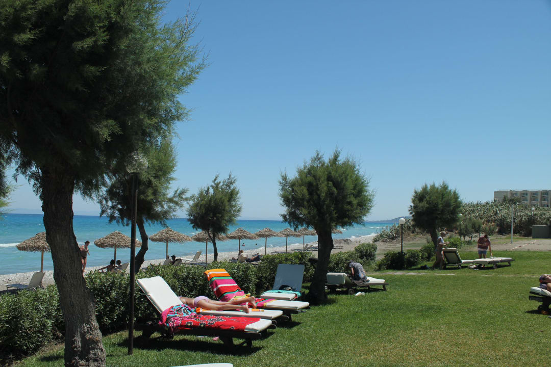 Gartenanlage und Strand D'Andrea Mare Beach Hotel