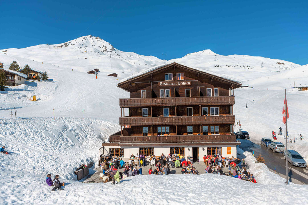 Gelegen an 225km Piste Hotel Erzhorn