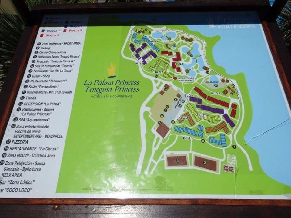 Hotelanlage Plan La Palma Princess