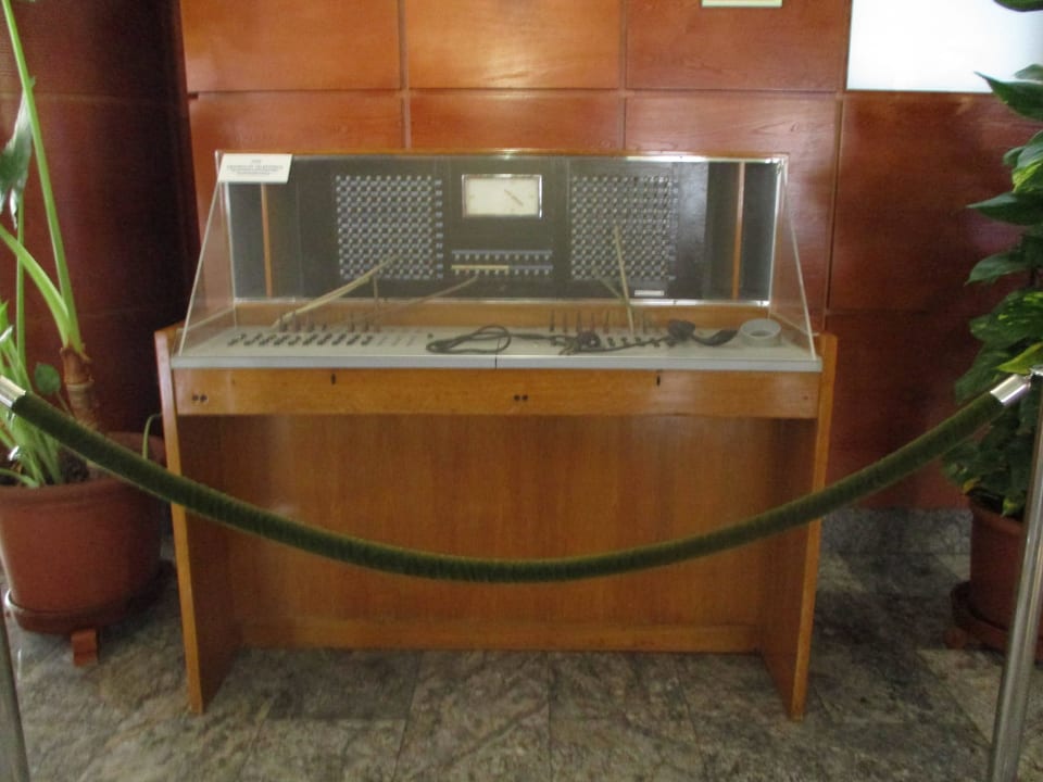 So sah die Telefonanlage in den 70er Jahren aus. allsun Hotel Cristóbal Colón