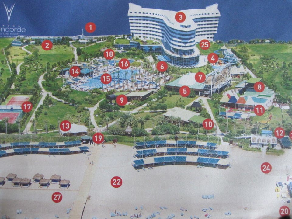 "Lageplan" Concorde De Luxe Resort (Lara) • HolidayCheck (Türkische