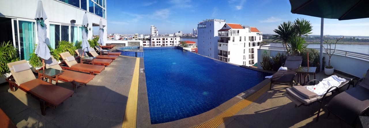 Auf dem Dach Harmony Phnom Penh Hotel