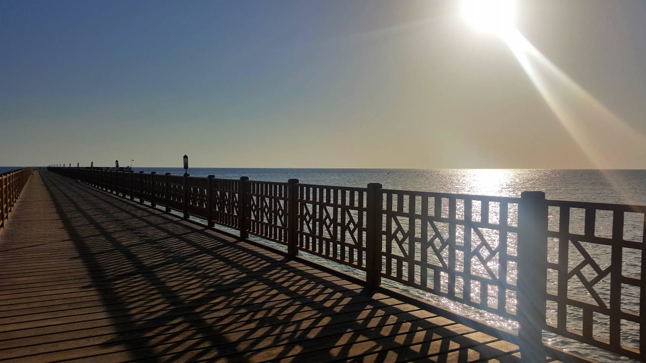 Steg 175 Meter lang zum Schnorcheln Grand Makadi