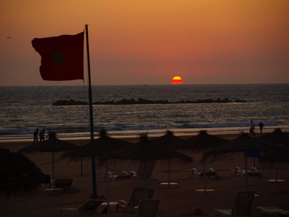 Sonnenuntergang am Strand Caribbean Village Agador  (Agador Tamlelt)