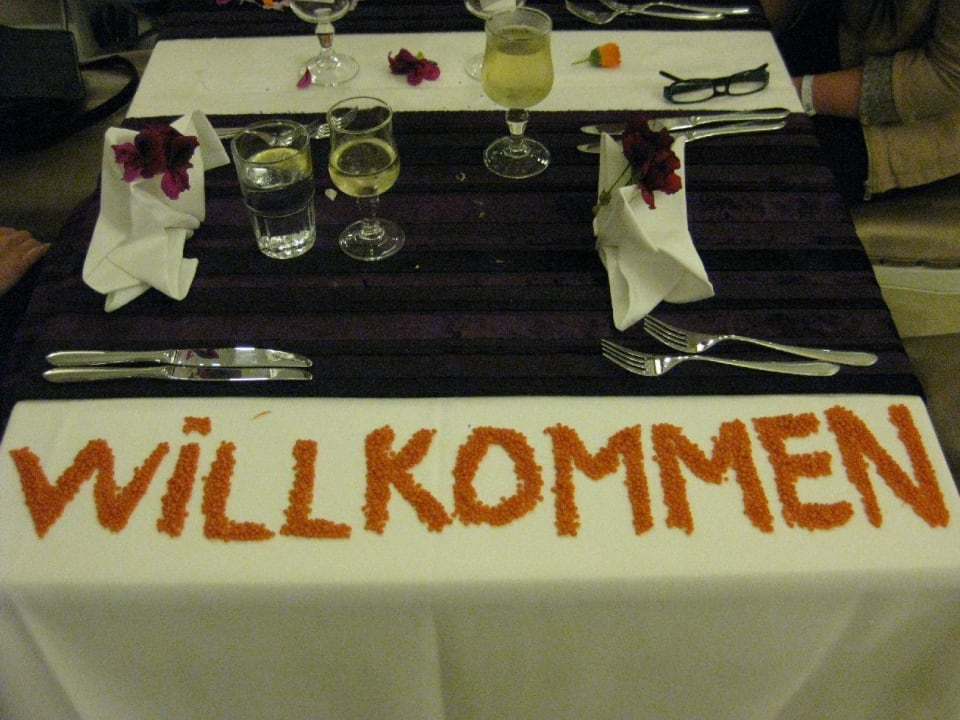 Am ersten Abend im Restaurant Diamond Excellence Resort & Spa
