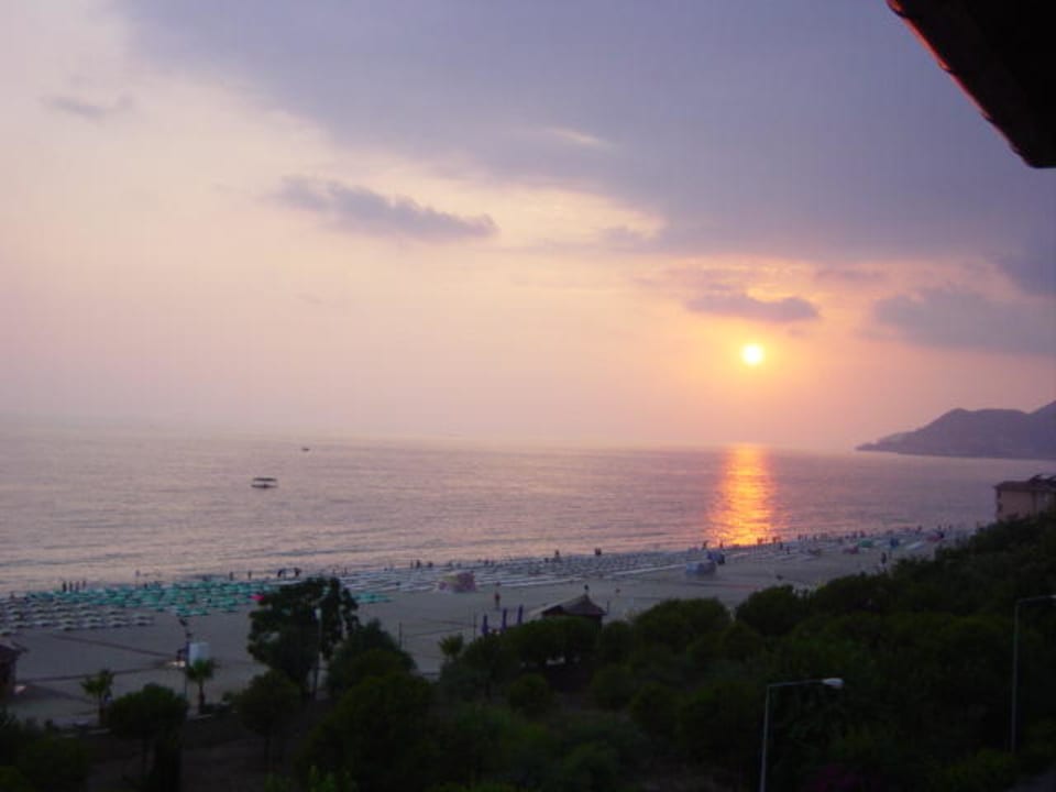 Sonnenuntergang in Alanya Hatipoglu Beach Hotel