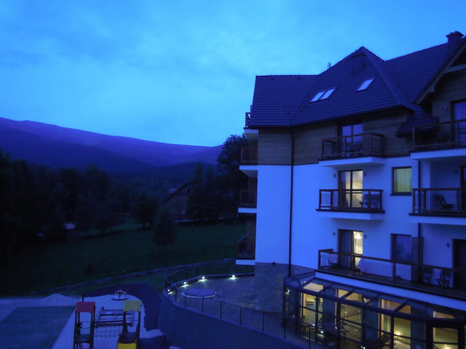 Widok z okna Cristal Resort Szklarska Poręba