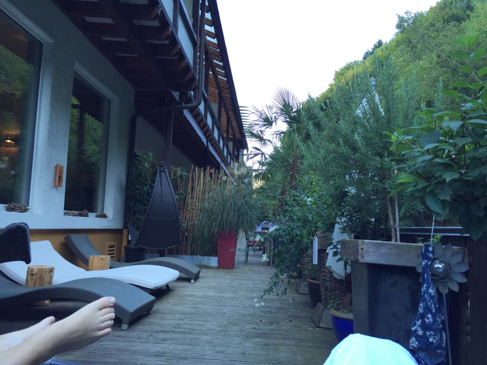 Ruhebereich außen Hotel Schwarzenberg