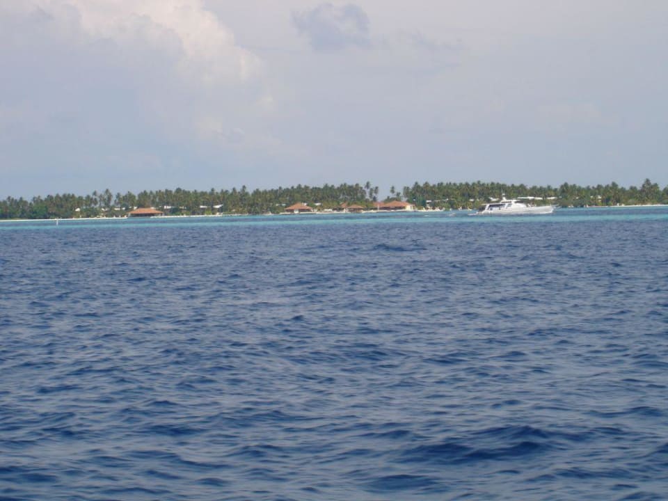 Der erste Blick auf Meeru Meeru Maldives Resort Island