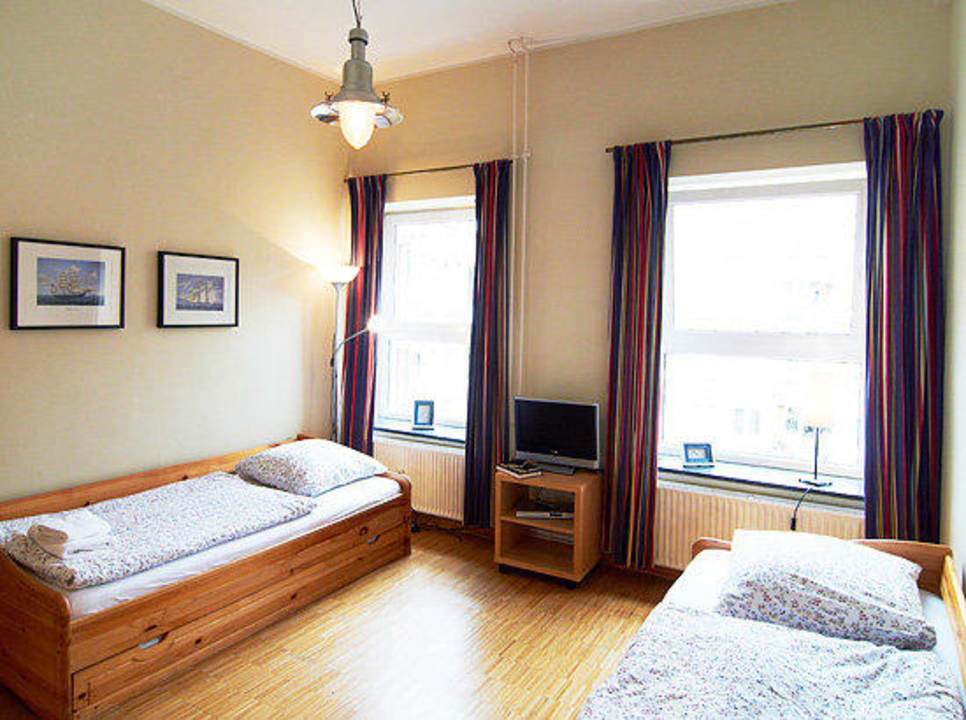Schlafzimmer Agentur am Fischmarkt Apartment Koje