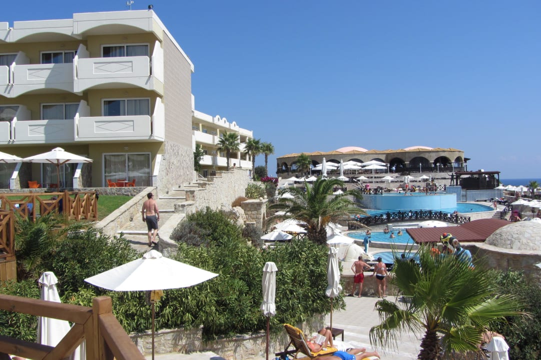 Poolanlage am Meer Hotel Kalithea Horizon Royal