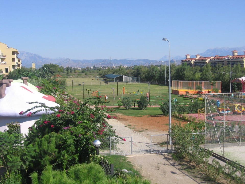 Ausblick auf den "Tier"- und Lunapark Belek Beach Resort Hotel