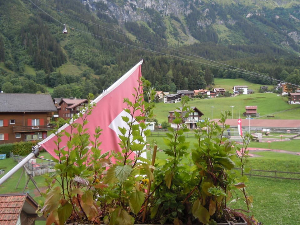 Ausblick vom Balkon aus Hotel Bernerhof