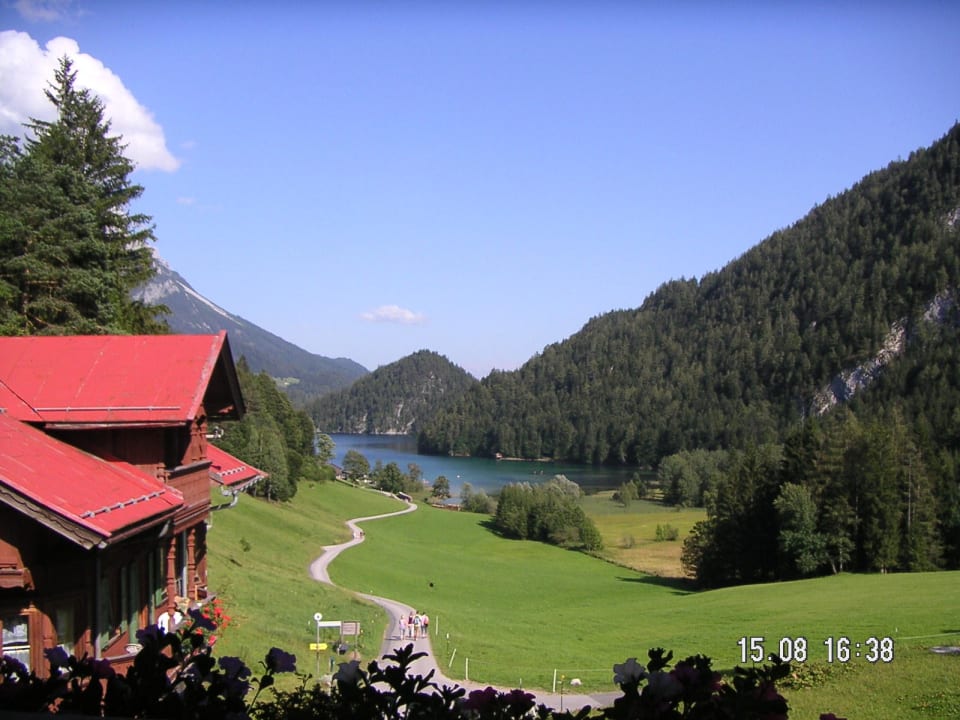 Blick auf dem See im Sommer Pension Maier Schiestlhof