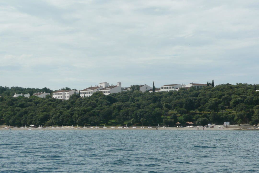 Blick auf Strand Valamar Tamaris Villas