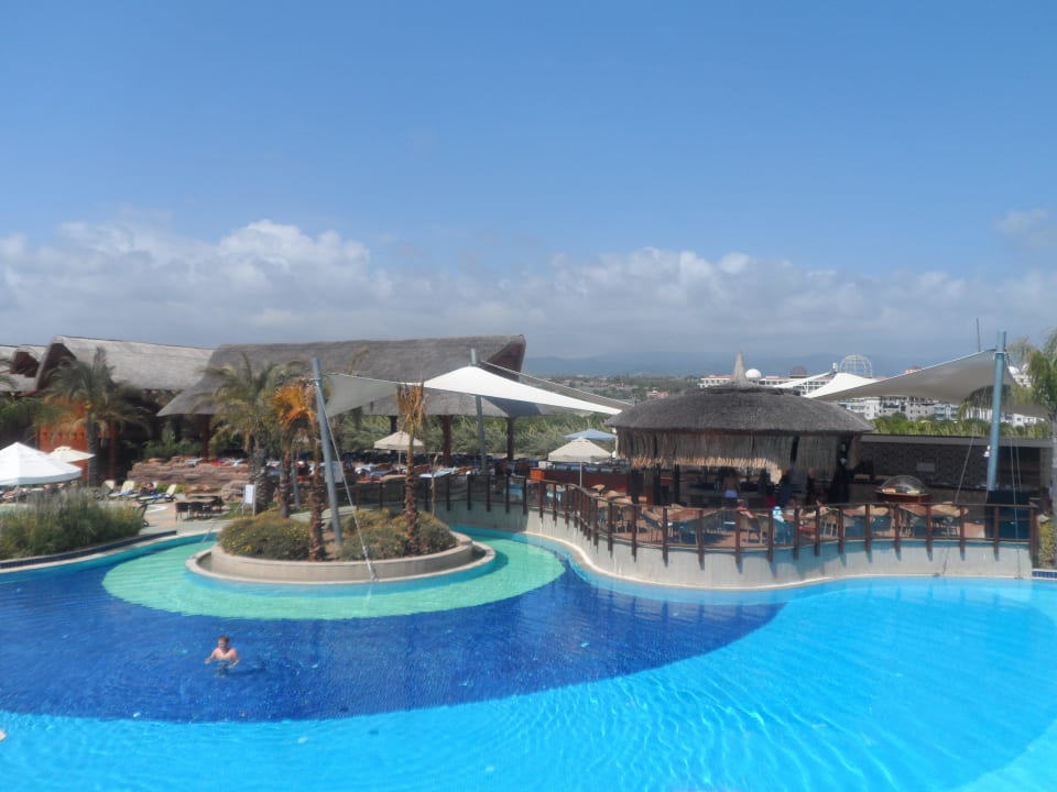 From the front of the pool villa Long Beach Alanya