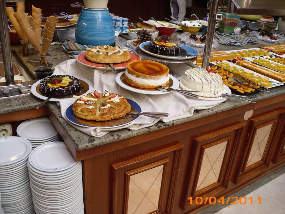 Abend Büffet Kuchen Hipotels Barrosa Park