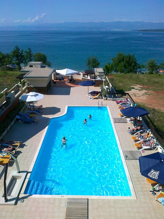 Blick aus einem Familienzimmer Blue Waves Resort