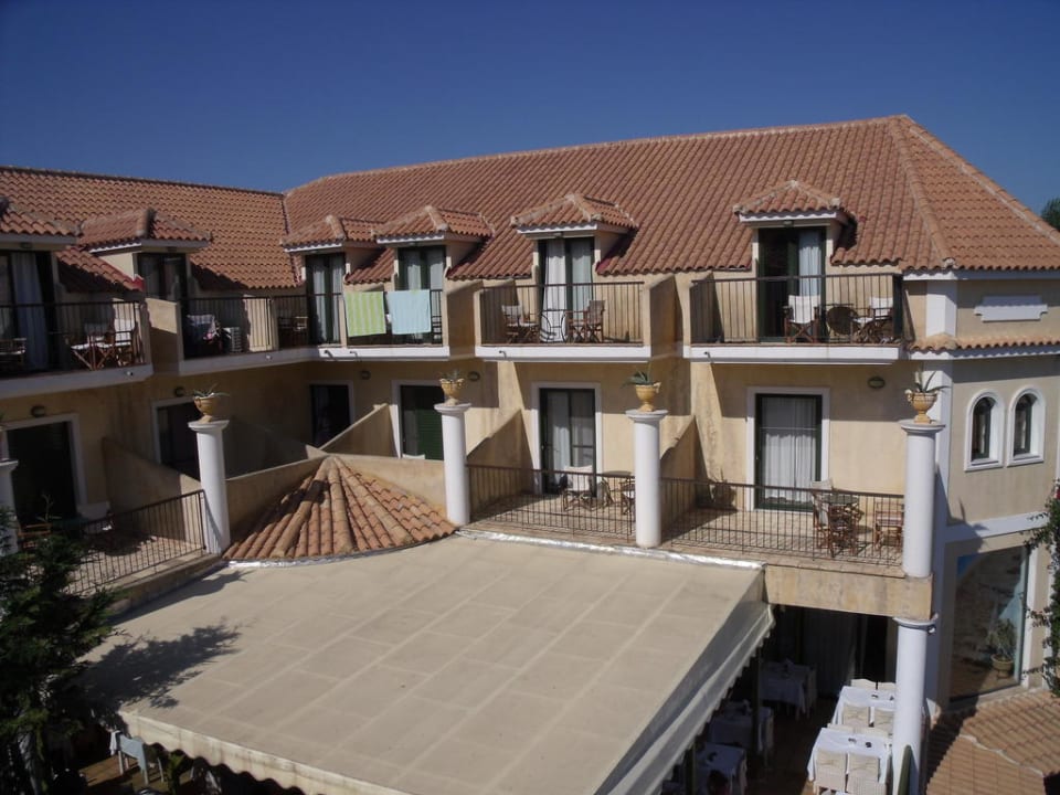 Blick gegenüber Strofades Beach Hotel