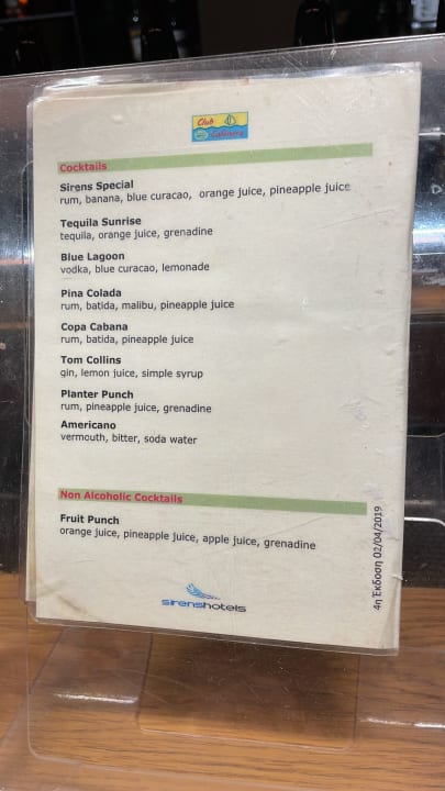 Gastro Calimera Sirens Beach