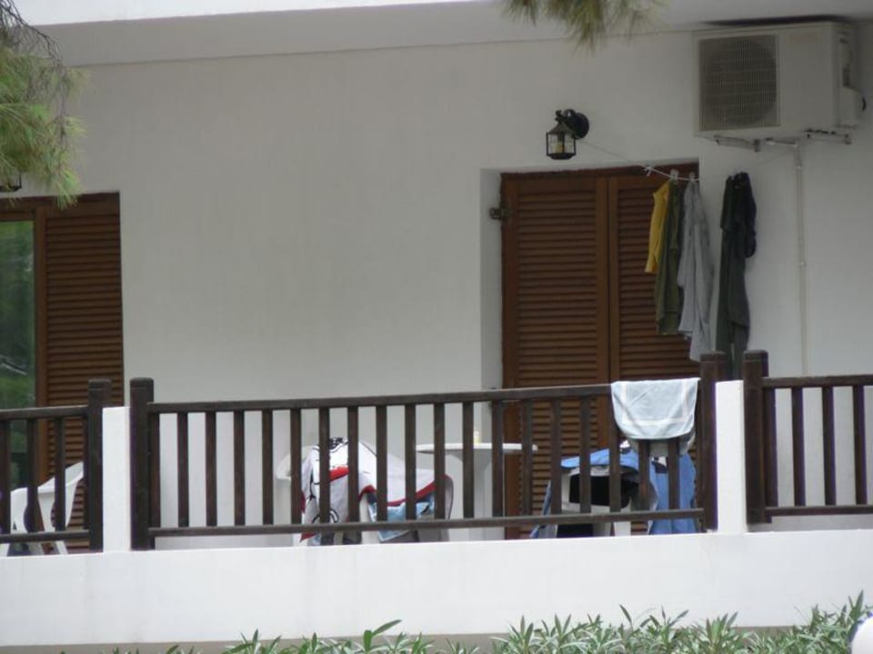 Blick auf den Balkon Philoxenia Hotel