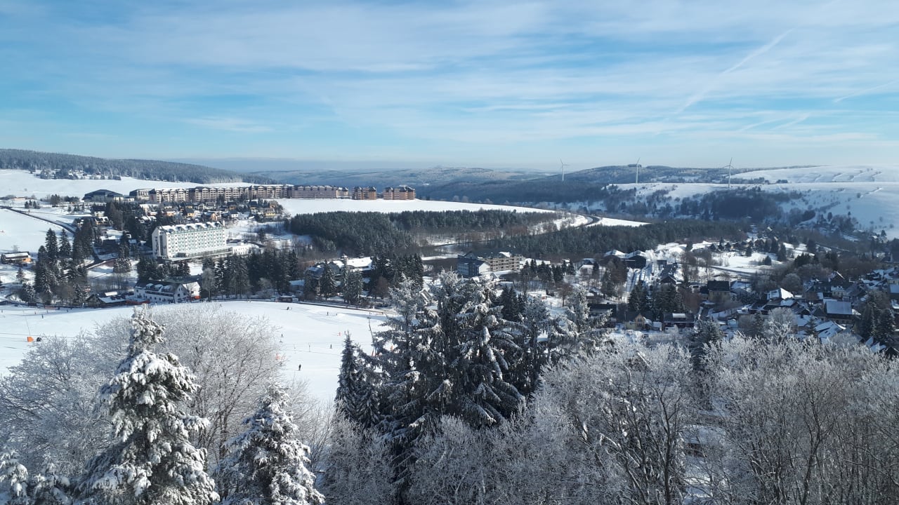 Ausblick AHORN Hotel Am Fichtelberg