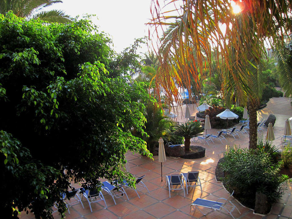 Blick vom Balkon in den Garten  Hipotels Natura Palace