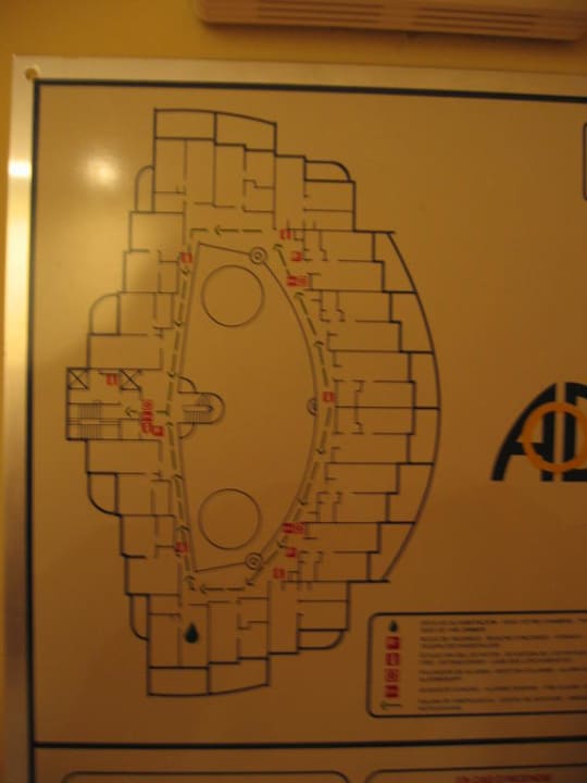 Plan vom Hotel allsun App.-Hotel Orient Beach