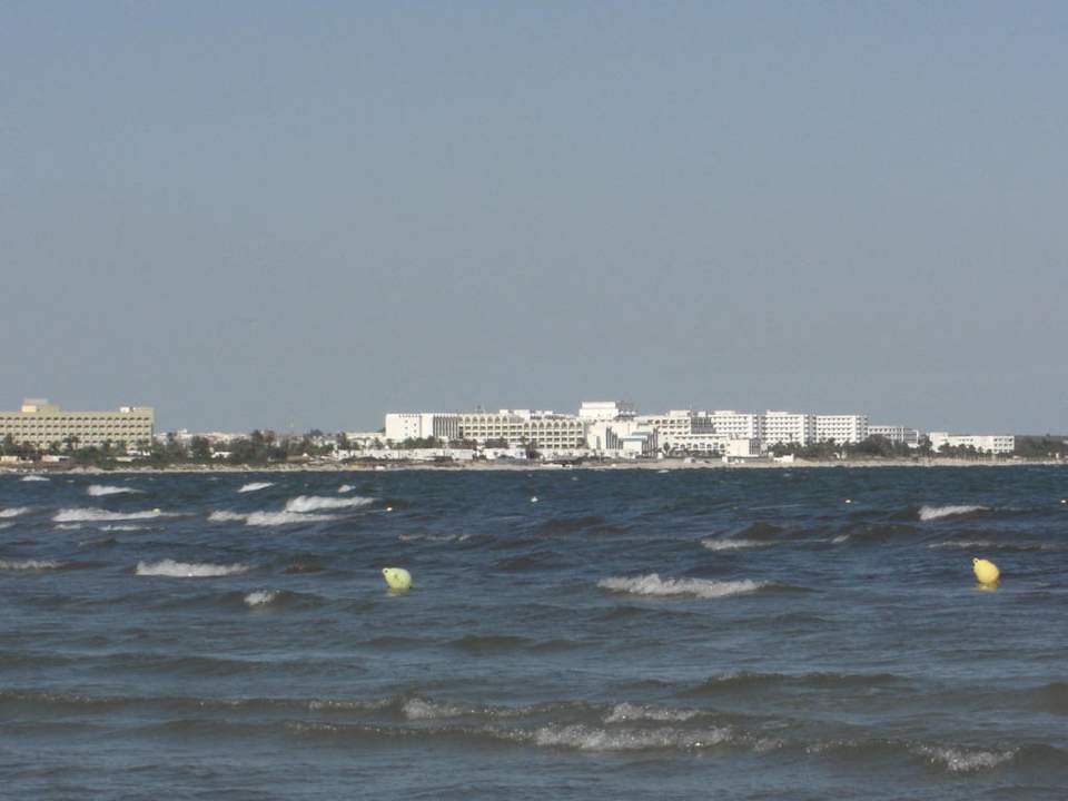 Blick in Richtung Monastir Hotel Rosa Beach
