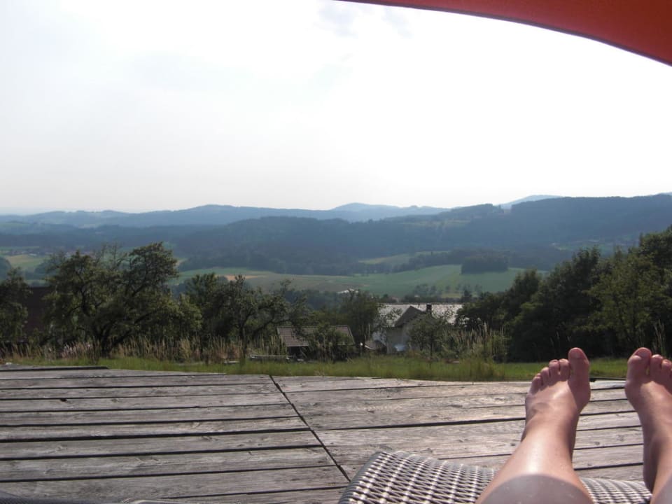 Blick von der Poolterrasse  Thula Wellnesshotel Bayerischer Wald