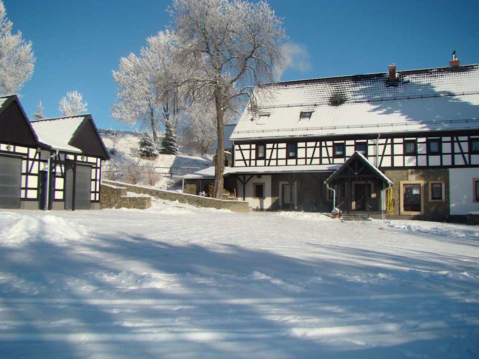 Zima Bauernhof Lysa Góra