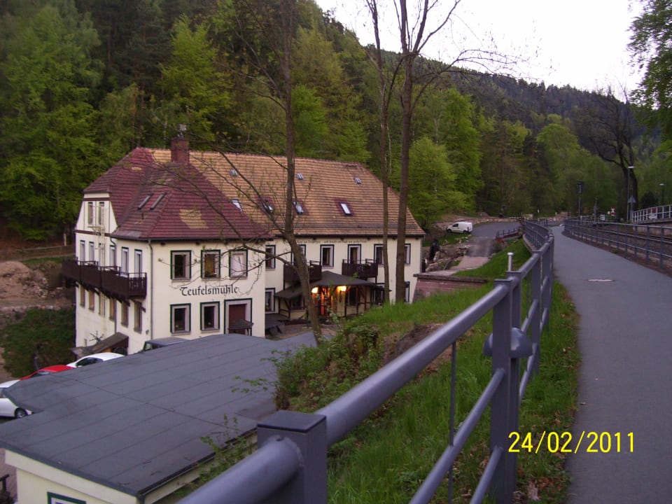 Blick auf das Hotel Gasthof & Hotel Teufelsmühle