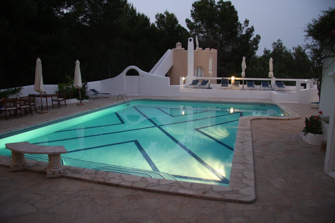 Der Pool am Abend Hacienda Encanto del Rio