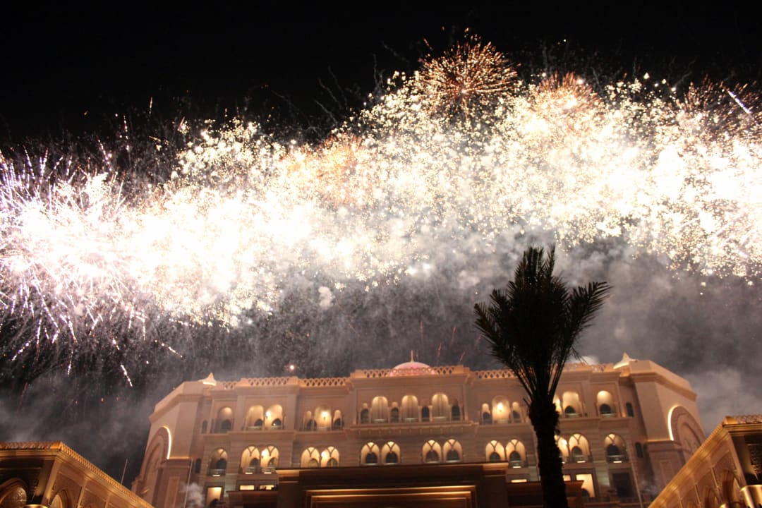 Silvesterfeuerwerk Emirates Palace Mandarin Oriental