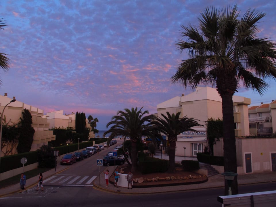 Blick vom Restaurant La Finca in Richtung Strand Hipotels Mediterraneo Club