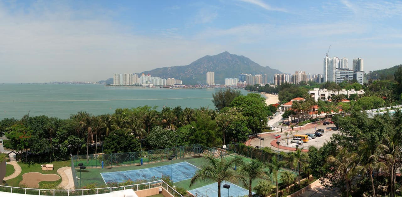Blick vom Balkon Hong Kong Gold Coast Hotel