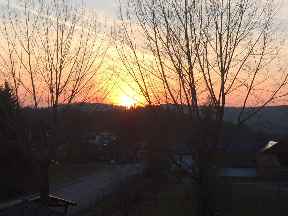 Sonnenuntergang  Landhotel Zum Singenden Musikantenwirt