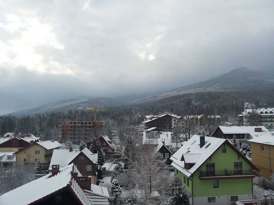 Widok z okna Pension Petrus