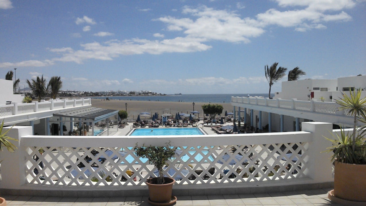 Hotelblick Richtung Strand Hotel Las Costas