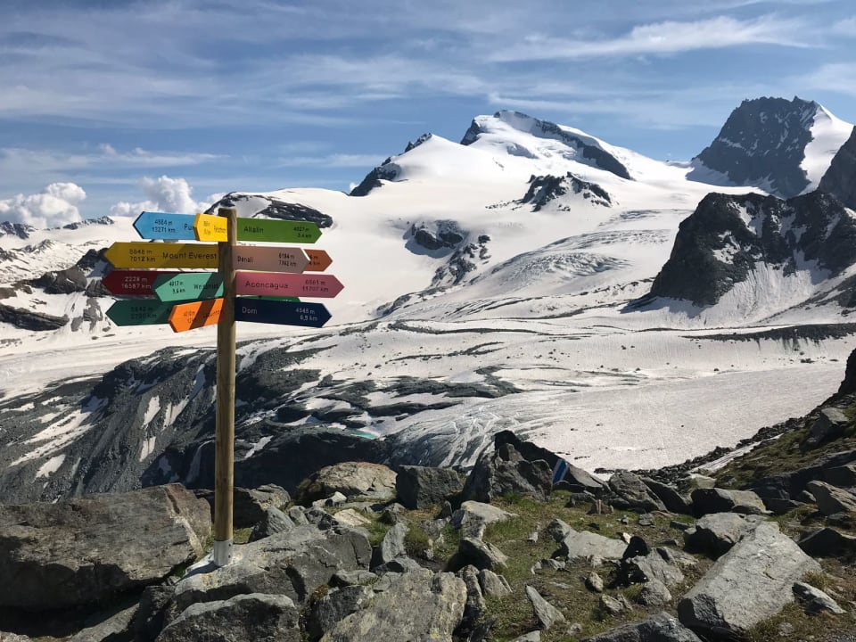 Ausblick Britannia Hütte SAC